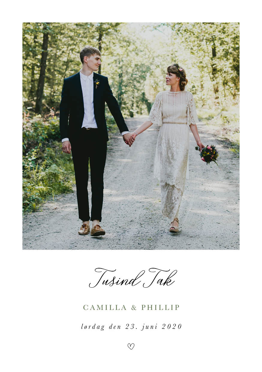 Tilbehør - Camilla & Phillip Takkekort